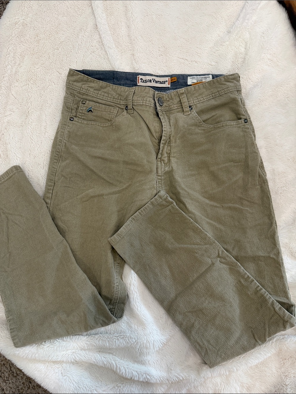 Tailor Vintage Men's tan Corduroy Pants